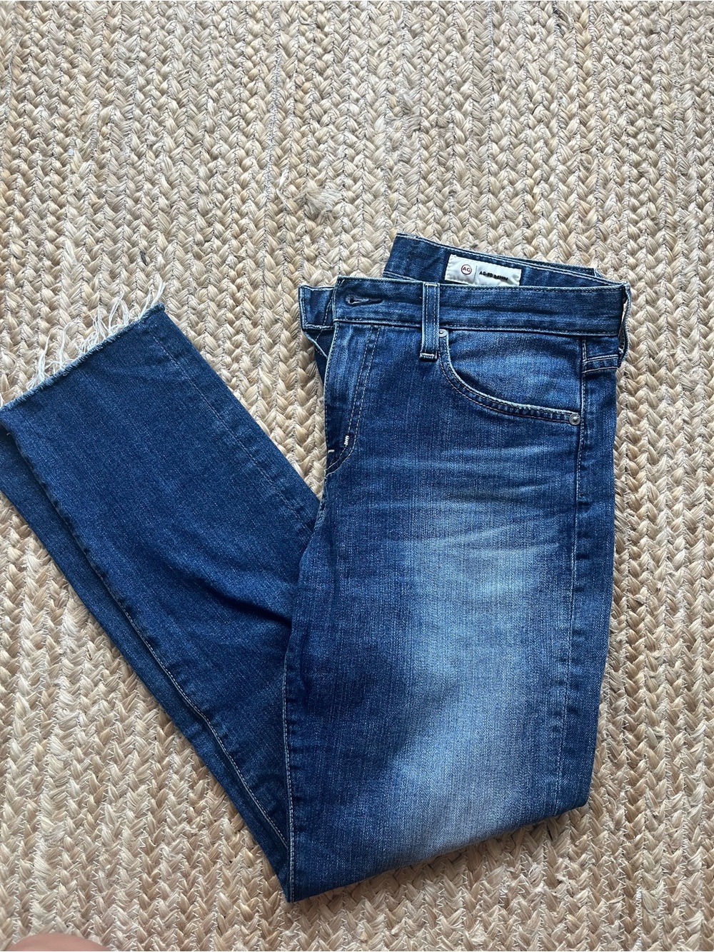 AG Blue Washed straight leg Jeans
